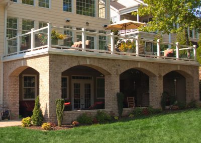 Lifespan Steel Framed Deck with concrete top.